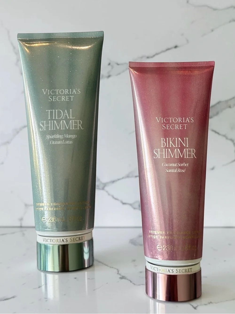VICTORIA'S SECRET Tidal Shimmer & Bikini Shimmer Duo Full size 8 oz. each NEW